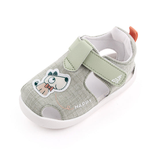Comfy Step Cartoon Print Baby Sandals - Soft Sole & Breathable Mesh