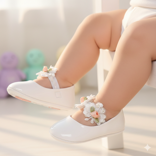 "Princess Grace" Enchanted Floral Ballerina Flats