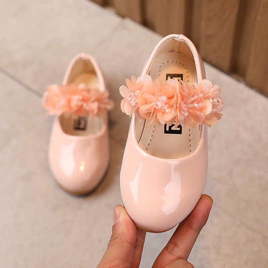 "Blush Grace" Luxe Patent Ballerina Flats