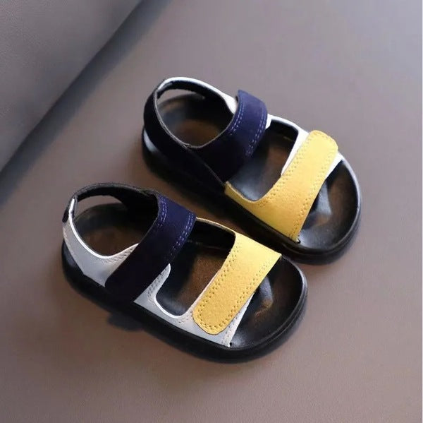 Baby & Toddler Color block Sport Sandals – Soft Sole Casual Beach Shoes