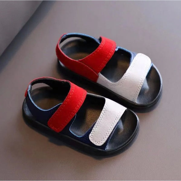 Baby & Toddler Color block Sport Sandals – Soft Sole Casual Beach Shoes