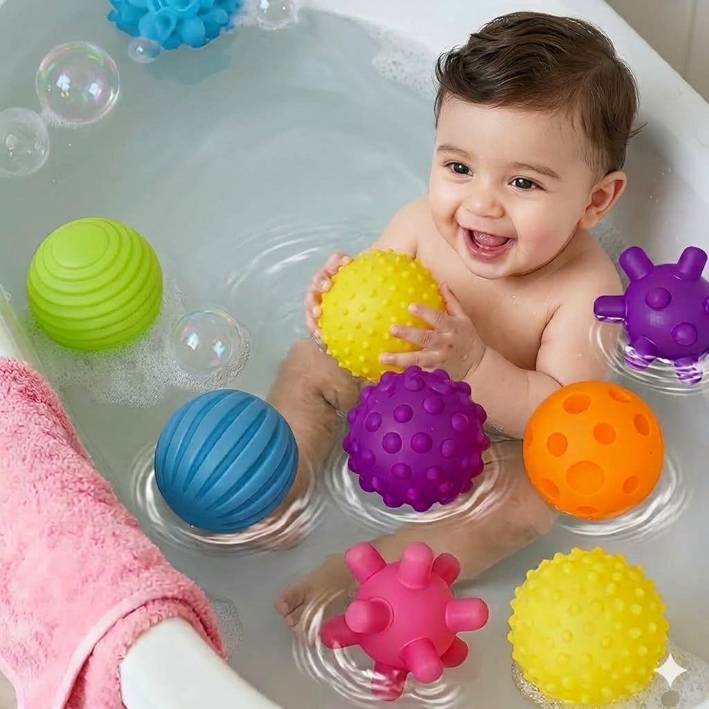 Multi-Textured Baby Bath Water Play Balls